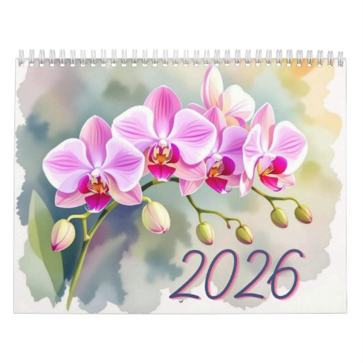 Custom Floral Photo Calendar Personalized Flower Kalender (Titelbild)