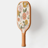 Custom Floral Pickleball Paddle Beautiful Retro (Links)