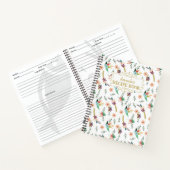 Custom Floral Rezept Book Notizblock (Innenseite)