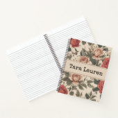 Custom Floral Rose Notebook für Schule und Büro Notizblock (Innenseite)