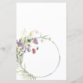 Custom Floral Stationery (Rückseite)