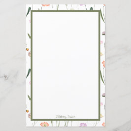 Custom Floral Stationery