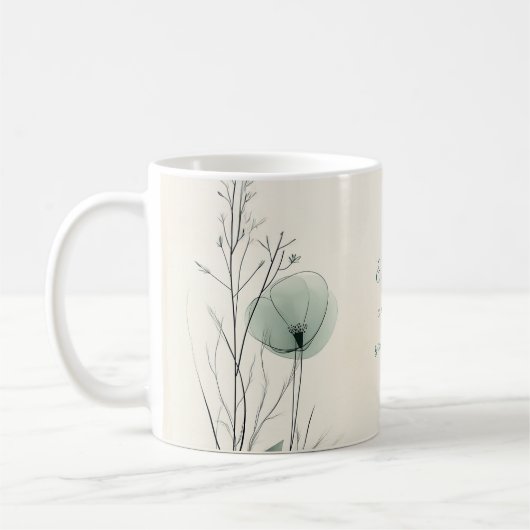 Custom Floral Tasse for Mama - Gentleme Dankbarkei (Links)