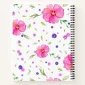 Custom Floral Teacher Geschenk Wasserfarben-Notebo Notizblock (Rückseite)