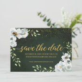 Custom Floral verzauberter Wald Hochzeit Grün (Stehend Vorderseite)