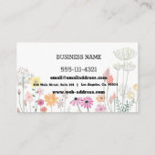 Custom Floral Visitenkarte (Rückseite)