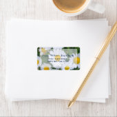 Custom Floral Wedding Address Labels mit Daisy Adressaufkleber (Insitu)