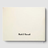 Custom Floral Wedding Celebration - Personalisiert Gästebuch (Rückseite)