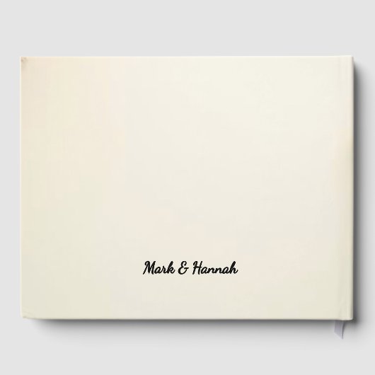 Custom Floral Wedding Celebration - Personalisiert Gästebuch (Rückseite)