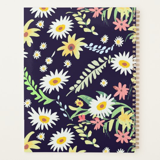 Custom Floral Wedding Planner | Personalisiertes F Planer (Rückseite)