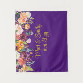 Custom Floral Wedeption Foto Stand Prop Wandteppich (Vorderseite)