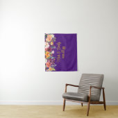 Custom Floral Wedeption Foto Stand Prop Wandteppich (Beispiel)