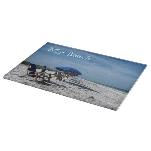 Custom Florida Beach Cutting Board Schneidebrett (Ecke)