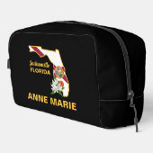 Custom Florida Flag Staat Blume Orange Blossom Waschbeutel (Rechte Ecke)