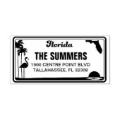 Custom Florida License Plate Rücksendeadresse Brie Permastempel (Design)