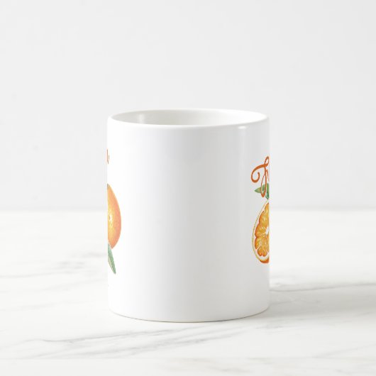 Custom Florida Orange Kaffeetasse (Mittel)