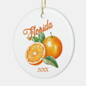 Custom Florida Orange Keramik Ornament (Links)