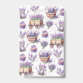 Custom Florist Business Watercolor Lavendel Ausweis (Rückseite)