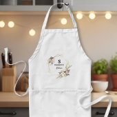 Custom flower crown apron, women's aprons schürze