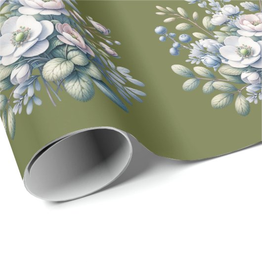 Custom flower design  geschenkpapier (Rolleneckpunkt)