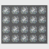 Custom flower design  geschenkpapier (Flach)