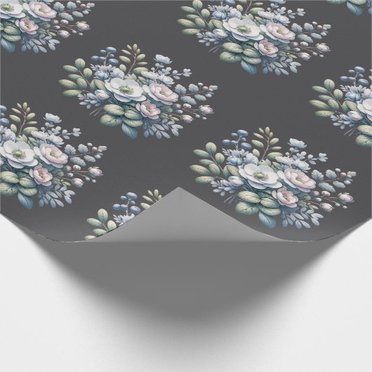 Custom flower design  geschenkpapier (Ecke)