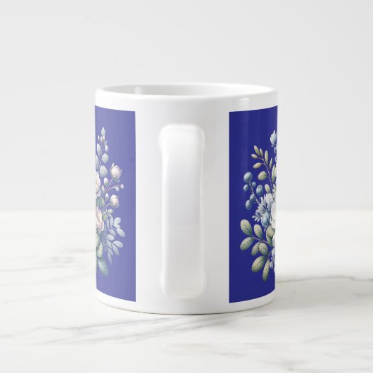 Custom flower design  Jumbo-Tasse (Rückseite)