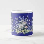 Custom flower design Jumbo-Tasse (Vorderseite)