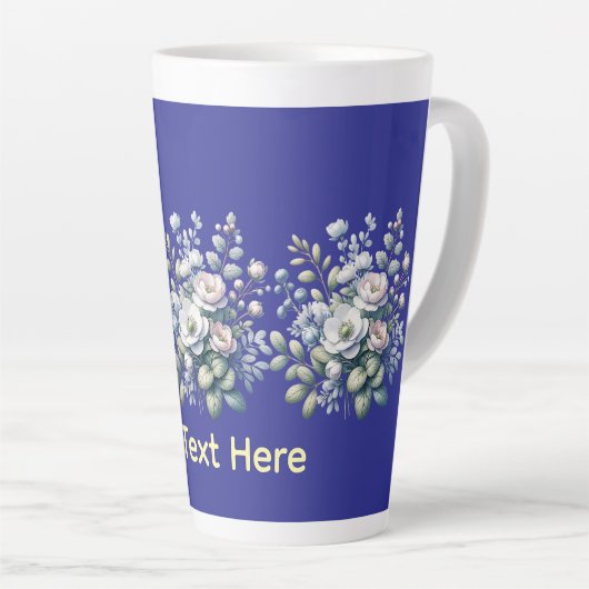 Custom flower design milchtasse (Rechte Ecke)