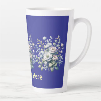 Custom flower design milchtasse