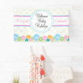 Custom Flower Garden Girl Baby Shooting Banner (Insitu)