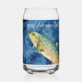 Custom Fly Fisherman Father Geschenk Dosenglas (Vorderseite)