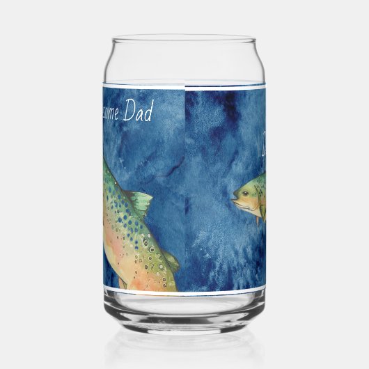 Custom Fly Fisherman Father Geschenk Dosenglas (Links)