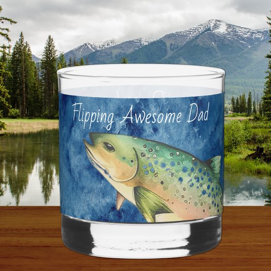 Custom Fly Fisherman Father Geschenk Whiskyglas