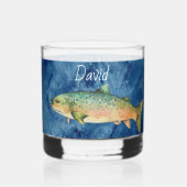 Custom Fly Fisherman Father Geschenk Whiskyglas (Rückseite)