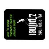 Custom Fly from Trees Ziplining Magnet (Horizontal)