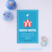 CUSTOM Flyer für Karneval-Veranstaltungen BLAU (Einzeln)