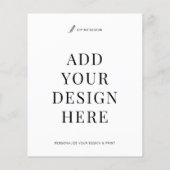 Custom Flyer Printing 4.5x5.6" Upload Your Design (Hinten)