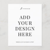 Custom Flyer Printing 4.5x5.6" Upload Your Design (Vorne)