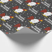 Custom Foghorn Leghorn Happy Birthday Geschenkpapier (Ecke)