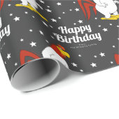 Custom Foghorn Leghorn Happy Birthday Geschenkpapier (Rolleneckpunkt)