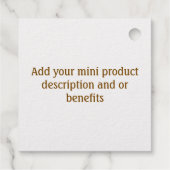 Custom Foil Favor tag (Rückseite)