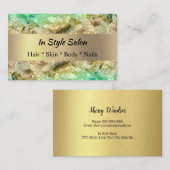 Custom Foil Gold - Berufliche Visitenkarten Visitenkarte (Vorne/Hinten)