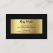 Custom Foil Gold - Berufliche Visitenkarten Visitenkarte (Rückseite)