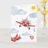 Custom Folded Airplane Aviation Card Karte (Gelbe Blume)