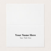 Custom Folded Visitenkarten (Außenseite Aufgefaltet)