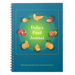 Custom Food Diät Health Journal Notizblock