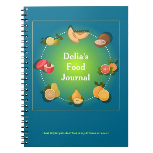Custom Food Diät Health Journal Notizblock (Vorderseite)