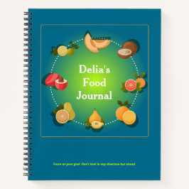 Custom Food Diät Health Journal Notizblock
