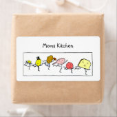 Custom Foods Vintag Kitchen Art Labels (Insitu)